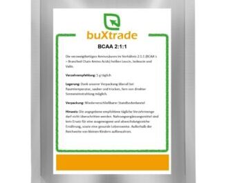 BCAA 2:1:1 | geschmacksneutral | L-Leucin | L-Isoleucin | L-Valin | Buxtrade